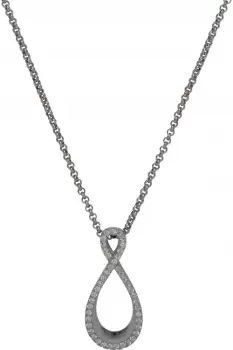 image of Ladies Unique & Co Sterling Silver Necklace MK-718