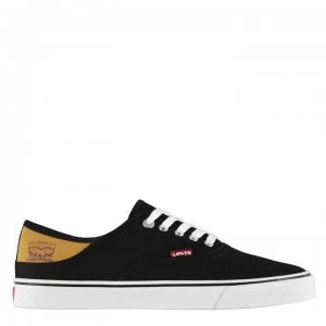 image of Levis Jordy Buck Canvas Shoes - Black/White