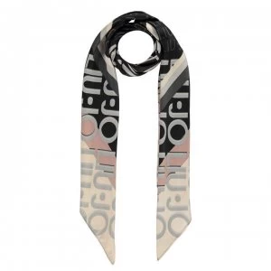 image of Liu Jo Logo Scarf - Black 2222