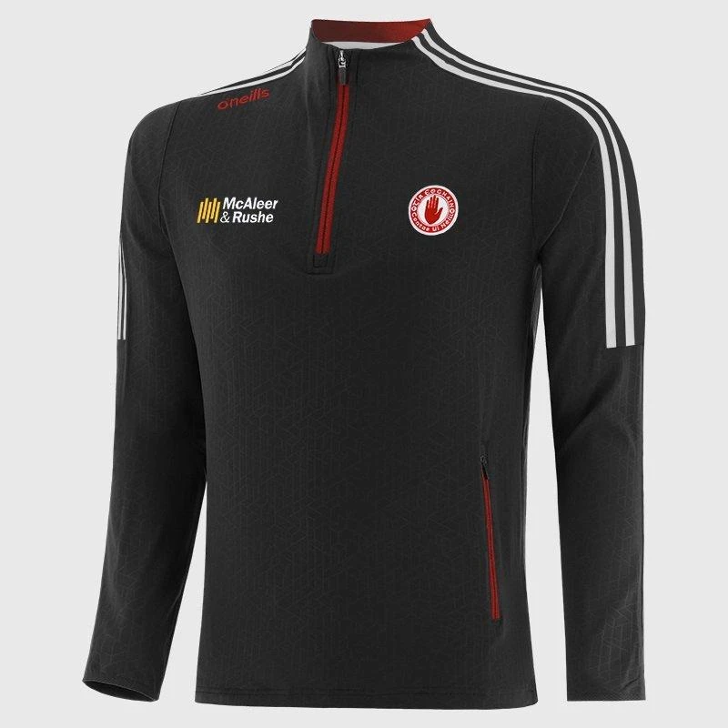 Image of ONeills Tyrone Hydra Half Zip Top Junior BLK/WHI/RED male 10-11 Years