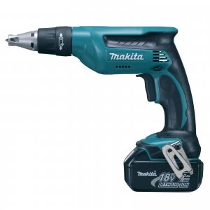 image of Makita DFS451 18v Cordless Brushless Screw Driver 2 x 4ah Li ion Charger Case