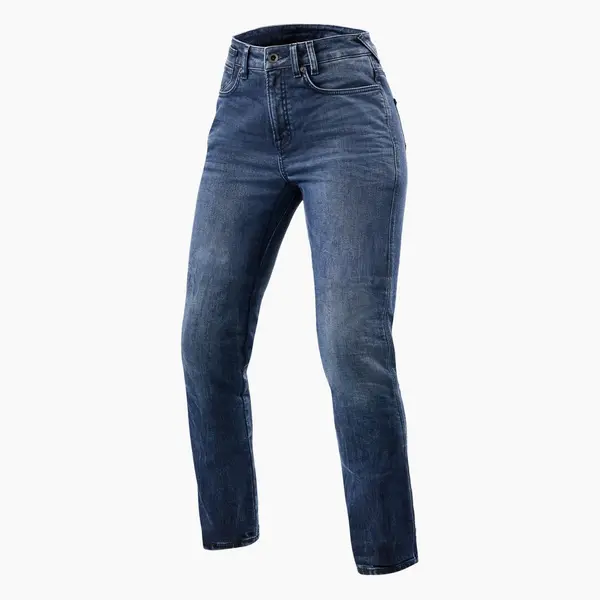 Image of REV'IT! Jeans Victoria 2 Ladies SF Medium Blue Motorcycle Jeans Size L30/W26