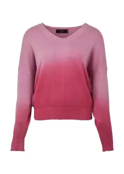 image of Religion Womens Coral Jumper In Dip Dye