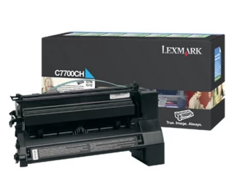 image of Lexmark C7700CH Cyan Laser Toner Ink Cartridge