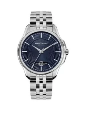 image of Kenneth Cole Gents Silver Stainless Steel Bracelet Watch