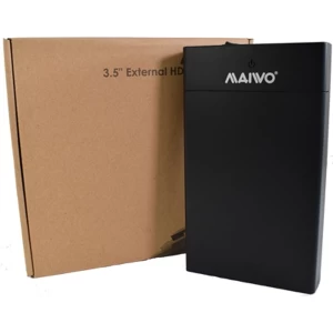 image of Maiwo USB 3.0 3.5" External Hard Drive Enclosure- Black - With Power Adapter