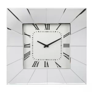 Image of Mirror Glass Wall Clock 51cm