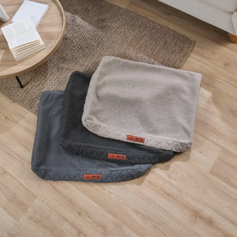 Image of Slumberdown Paws for Slumber Sherpa Pet Bed Cover, Small Grey