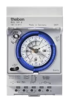 Image of Theben / Timeguard Analogue DIN Rail Time Switch 110 230 V ac, 1-Channel