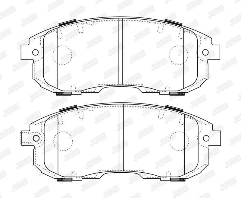 Image of Brake pad set JURID 573646J