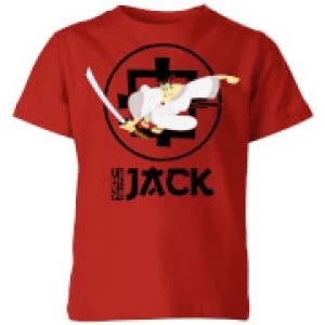 image of Samurai Jack They Call Me Jack Kids T-Shirt - Red - 11-12 Years