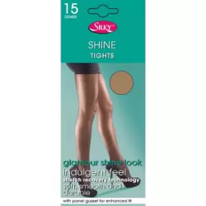 Silky Womens/Ladies Shine Tights Extra Size (1 Pair) (X-Large (48a-54a)) (Nude)