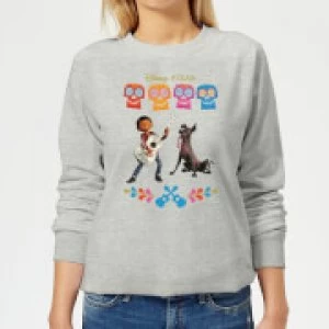 Image of Coco Miguel Logo Womens Sweatshirt - Grey - L