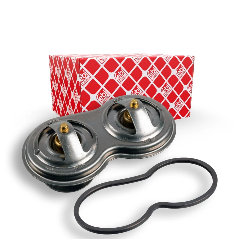 Image of FEBI BILSTEIN 21551 Engine thermostat Opening Temperature: 83°C, with gasket/seal Thermostat,coolant (316)