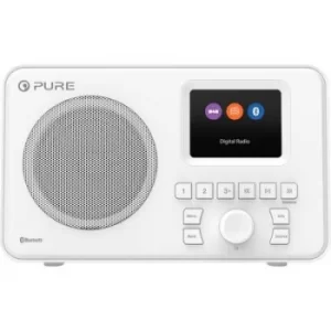 image of Pure Elan One Desk radio DAB+, FM AUX, Bluetooth, DAB+, FM Alarm clock White