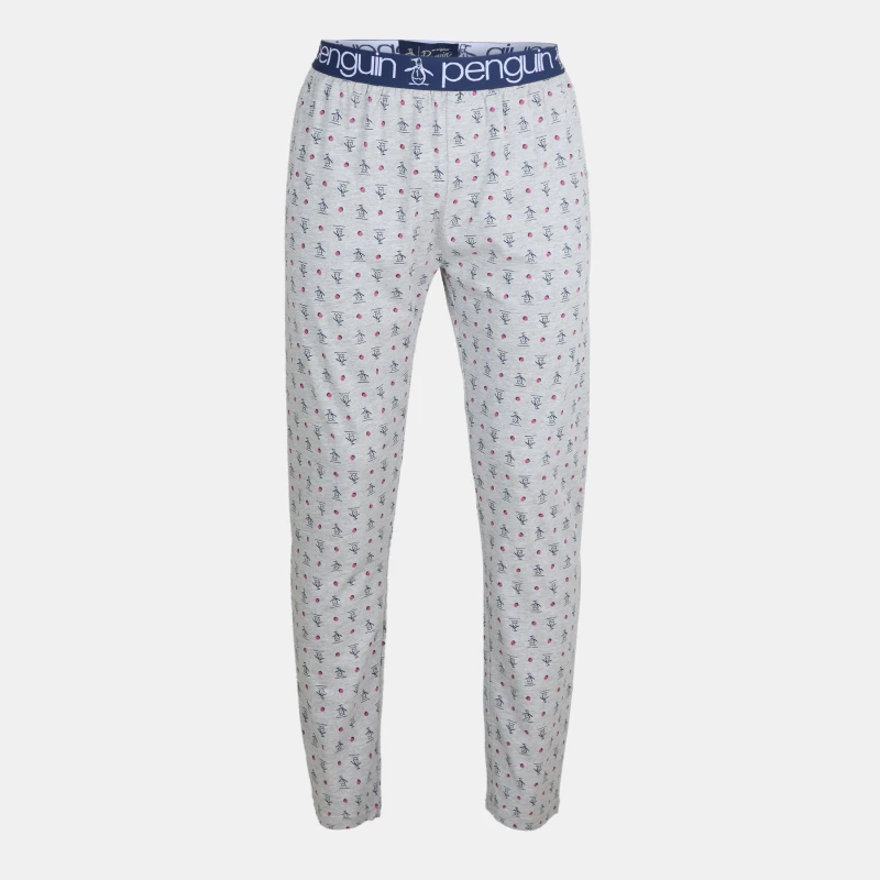 Image of Original Penguin Original Penguin Men Jersey Lounge Grey Pyjamas Bottoms Size: Small Grey S Male 5056395817636