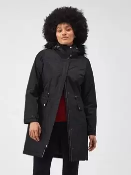 Image of Regatta Lellani Jackets Waterproof Insulated Jacket - Black, Size 10, Women