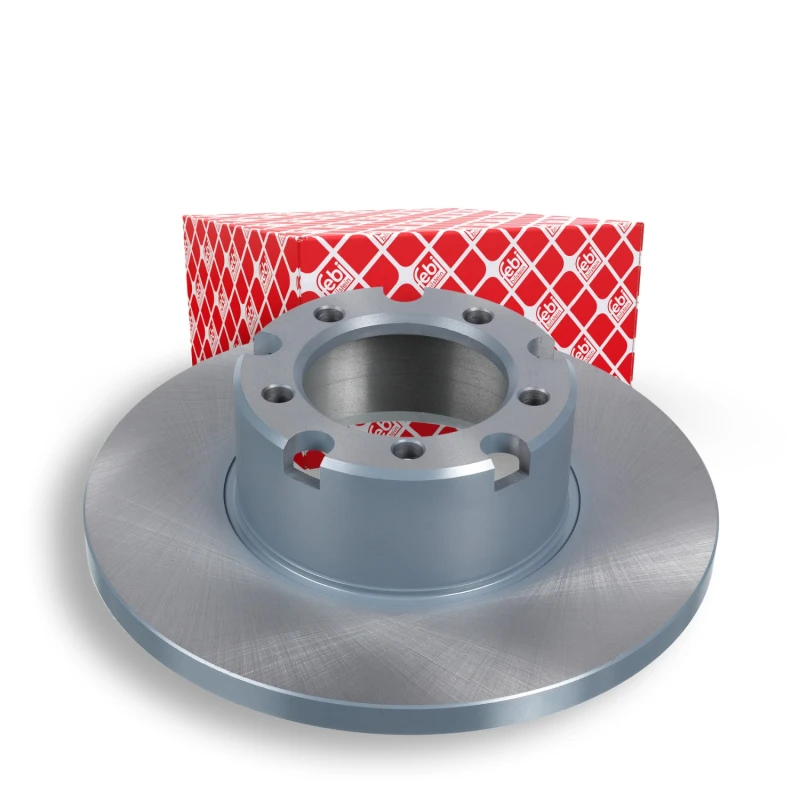 Image of FEBI BILSTEIN 04876 Brake disc Front Axle, solid, Coated Brake Disc (82)