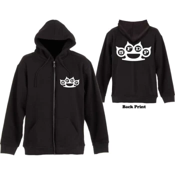Image of Five Finger Death Punch - Knuckles Unisex Large Hoodie - Black