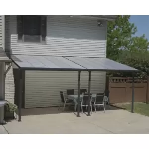 Image of Palram - Canopia Feria Patio Cover 3X6.10 Grey Clear