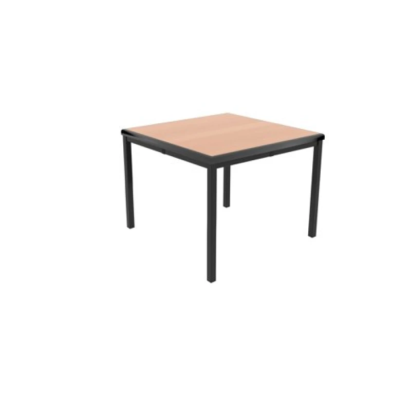Image of Jemini Jemini T-Table Multipurpose Classroom Table 600x600x530mm Flat Pack Beech/Black KF882428 KF882428