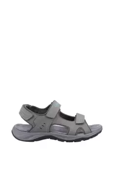 image of Cotswold Freshford Recycled Sandal Female Grey/Turquoise UK Size 6