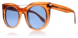 image of Alexander McQueen AM0001S Sunglasses Orange AM0001S 52mm