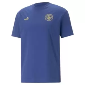 Puma Manchester City CNY Training T-Shirt Adults - Blue