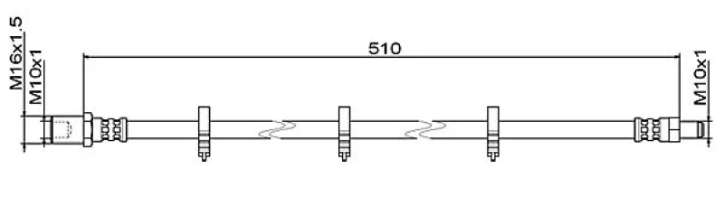 Image of Brake hose METZGER 4111486