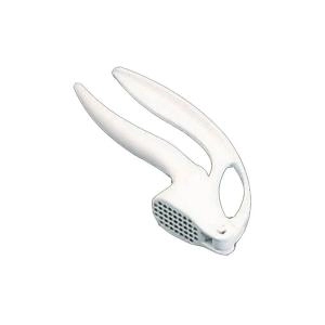 image of Metaltex Epoxy Coated Garlic Press, White