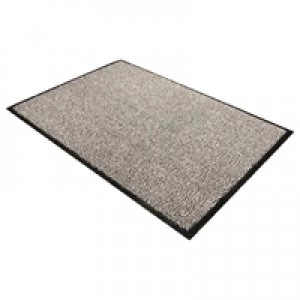 Image of Doortex Floortex Black and White Doortex Dust Control Door Mat 600x900mm 46090