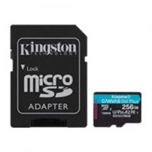 Image of Kingston 256GB microSD CanvasGo Plus Card