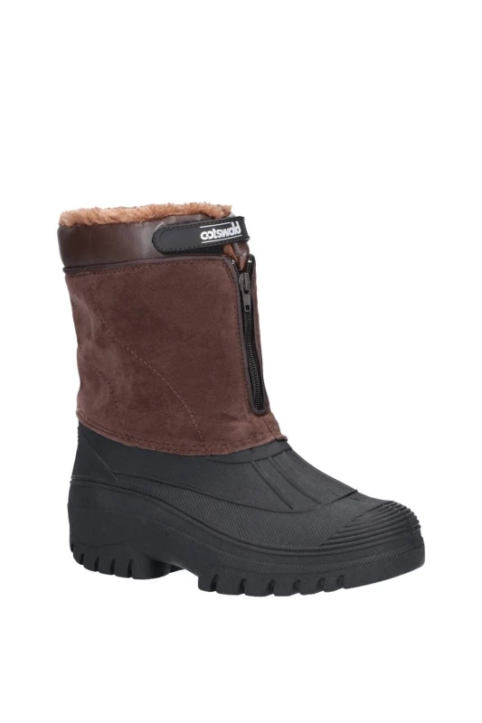 Image of Cotswold Mens Venture Waterproof Fleece Lined Winter Boots UK Size 10 (EU 44) BROWN COT587-BROWN-10