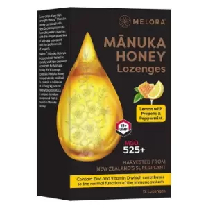 Image of Melora Manuka Honey & Propolis Lozenges - Lemon & Peppermint