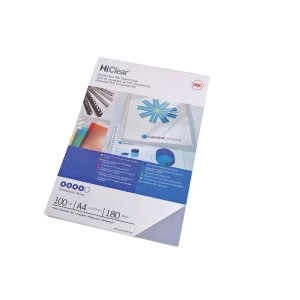 Image of GBC HiClear Binding Covers A3 Clear Pack of 100