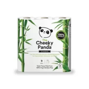 image of Cheeky Panda Bamboo Toilet Tissue 9 Pack