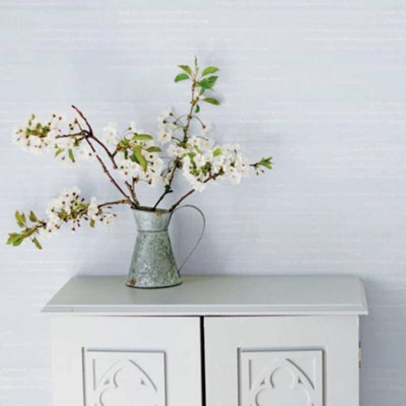 Image of Galerie Vintage Roses Blue Pretty Script Smooth Wallpaper