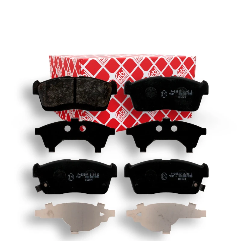 Image of FEBI BILSTEIN 16662 Brake pad set Front Axle, with acoustic wear warning Brake Pad Set,disc brake (402)