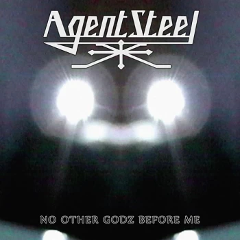 Image of Agent Steel - No Other Godz Before Me Green White & Black Splatter Vinyl