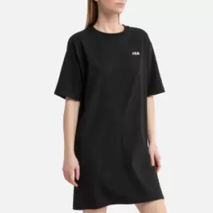 image of Mini Shift T-Shirt Dress with Short Sleeves