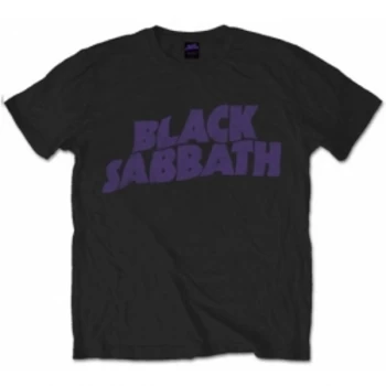 image of Black Sabbath - Vintage Way Logo Mens XX-Large T-Shirt - Black