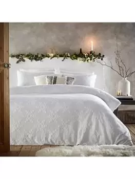 Image of Furn Tufted Snowflakes Duvet Cover Set