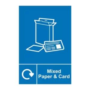 Image of Recycling Mixed Paper & Card - Sav (200 x 300mm)