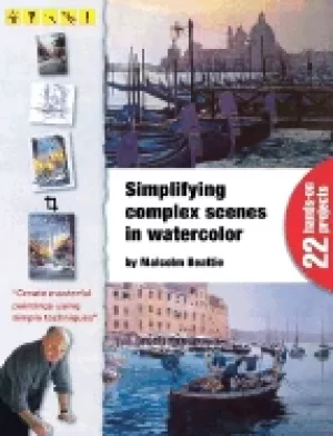 Image of simplifying complex scenes in watercolor