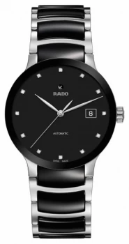 Image of RADO Centrix Automatic Diamonds Black Ceramic Watch