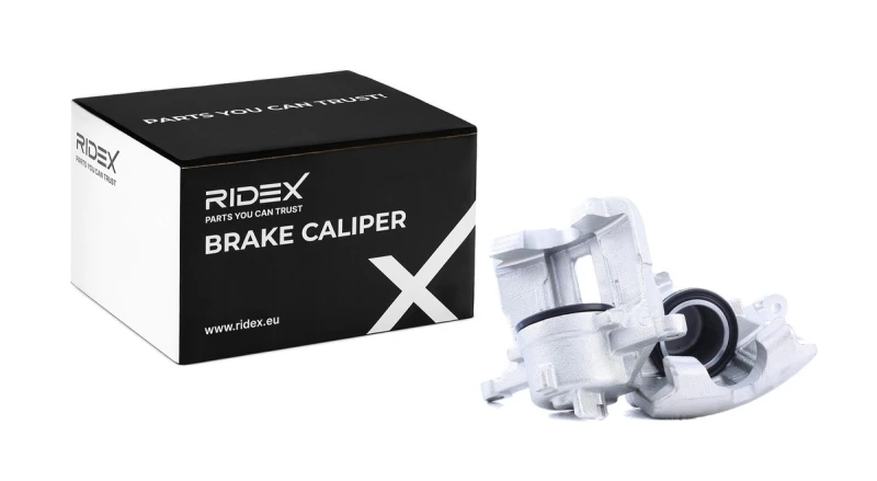 Image of RIDEX 78B1762 Brake caliper Front Axle, without holder Cast Iron Brake Caliper (78)