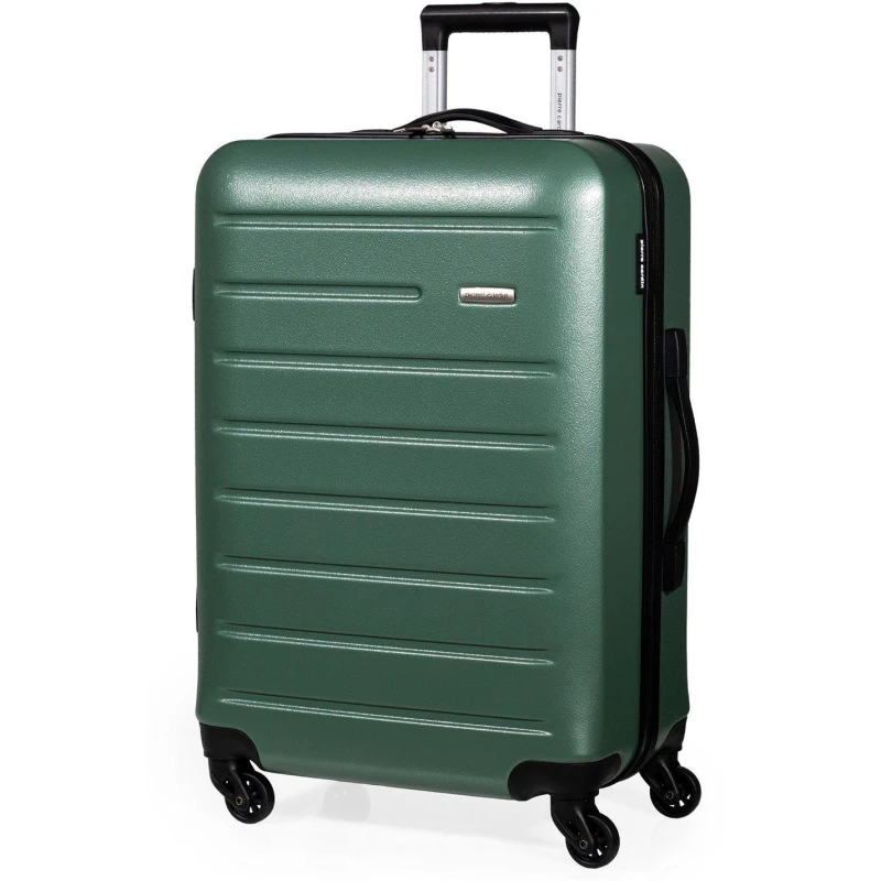 Image of Pierre Cardin Voyager Hard Shell Travel Suitcase Cabin Luggage Khaki unisex Medium