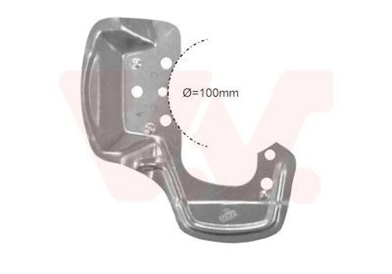 Image of VAN WEZEL Brake disc backing plate VAN WEZEL 3778372