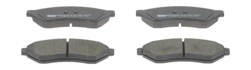 Image of FERODO FDB1986 Brake pad set not prepared for wear warning indicator, without accessories Brake Pad Set,disc brake (402)