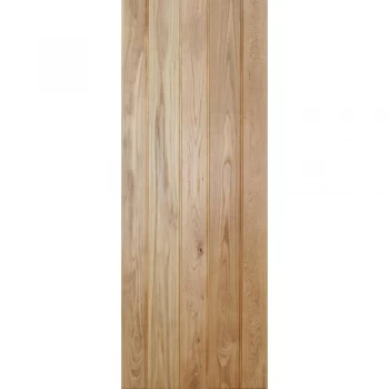 Image of LPD Button Bead Ledged Unfinished Oak Internal Flush Door - 1981mm x 686mm (78 inch x 27 inch)